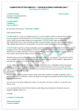 PSD Letter Example