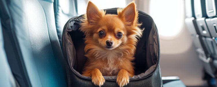 emotional support dog on a plane