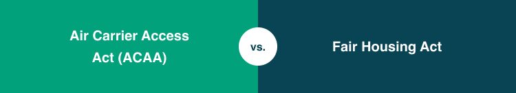 Which Airlines Allow Emotional Support Animals? Can Emotional Support Dogs Fly? 1 Air Carrier Access Act (ACAA) vs. Fair Housing Act